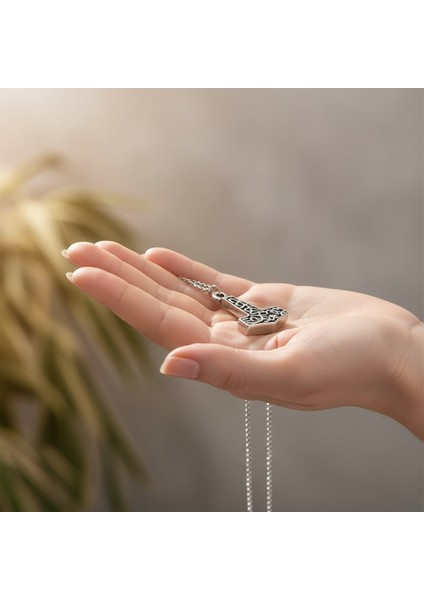 Thor Mjollnir Hammer Gümüş Kaplama Örme Zincir Kolye indirimleri