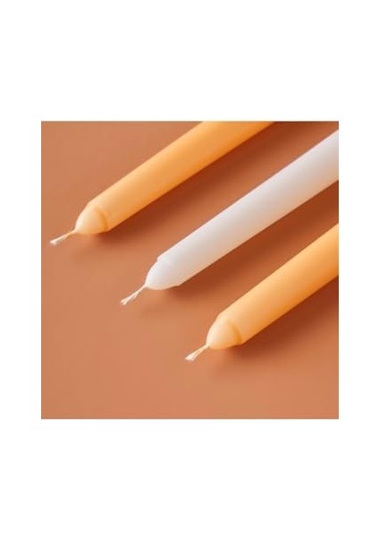 Hill Şamdan Mum 3&apos;lü Hardal (25X2 Cm)