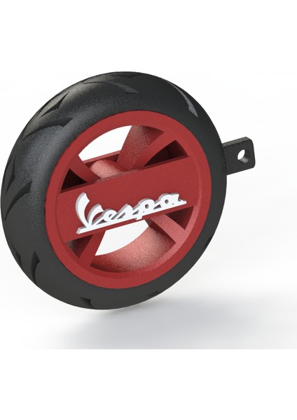 Vespa Logolu Özel Tasarım Lastik Detaylı Motosiklet Anahtarlığı fiyatları