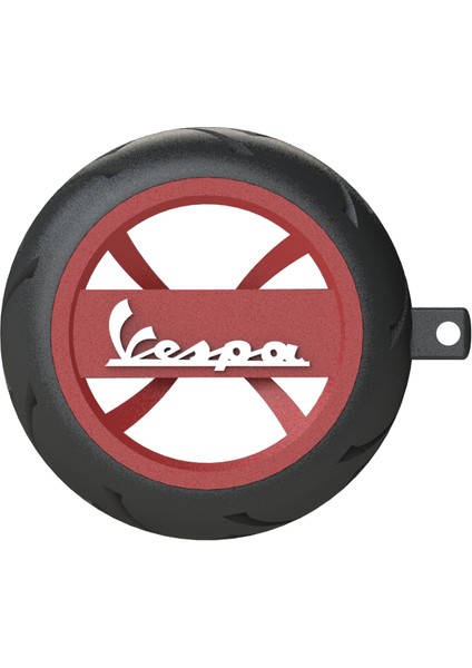Vespa Logolu Özel Tasarım Lastik Detaylı Motosiklet Anahtarlığı modelleri