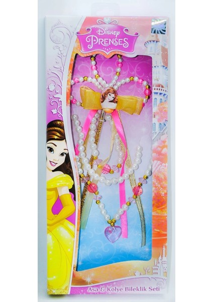 Disney Prenses Belle Asa-Kolye-Bileklik Seti