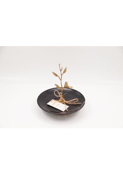 El Yapımı Mermer Taşlı Bronz Desenli Tabak fiyatları