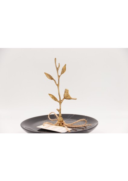 El Yapımı Mermer Taşlı Bronz Desenli Tabak fırsatları