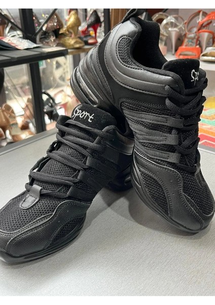 Siyah Çok Bantlı Snekers Dans Pratik Ayakkabısı modelleri