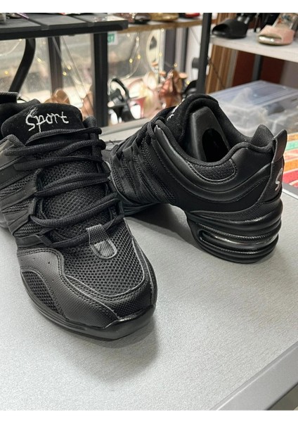 Siyah Çok Bantlı Snekers Dans Pratik Ayakkabısı indirimleri