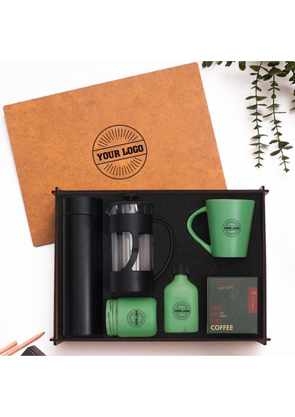 Vıp Ahşap Kutulu Kurumlara Özel Hediye Seti 3626-03