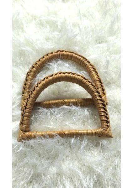 🌿 3 Çift Doğal Bambu & Hasır Çanta Kulpları - Dıy Projeleriniz Için Benzersiz Dokunuş! modelleri