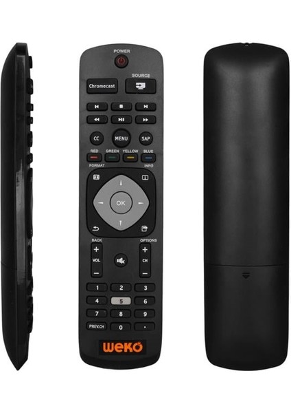 CH-1764 Chromecast-Source Tuşlu LCD LED Tv Kumanda