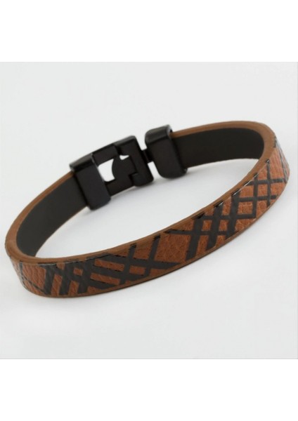 Çarpı Kaliteli Suni Deri Bileklik