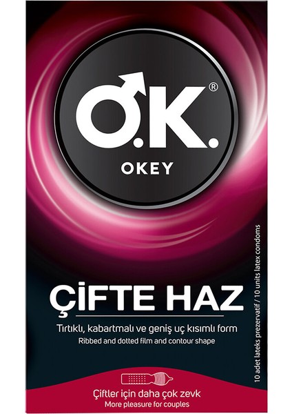 Okey Prezervatif Çifte Haz 10'lu (2 Adet) fiyatları