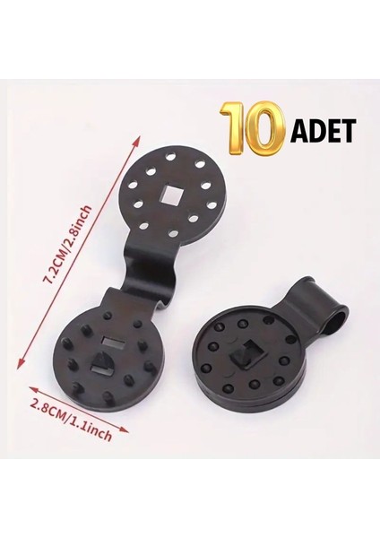 10 Adet Güneşlik Filesi Sabitleme Klipsleri, Gölgelik Bezi ve Brandalar Için Dayanıklı Plasti indirimleri