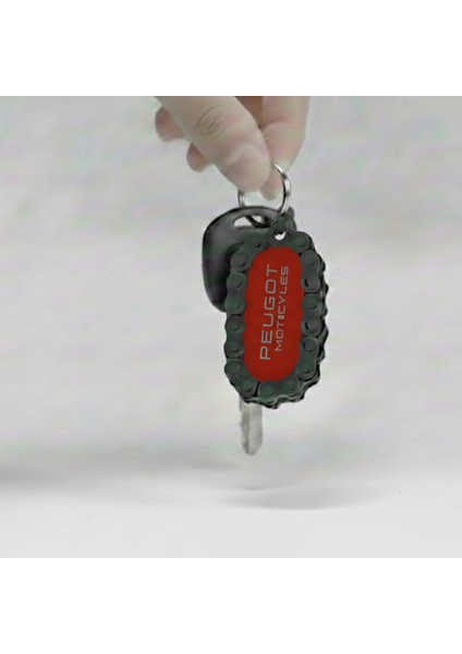 Peoguet Motosiklet Anahtarlığı I Zincir Detaylı