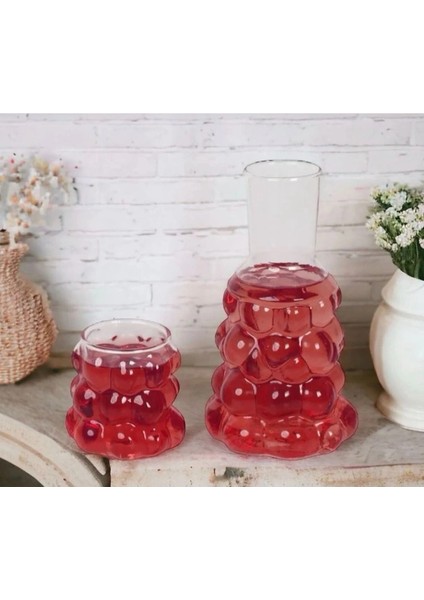 Üzüm Desenli Başucu Sürahisi