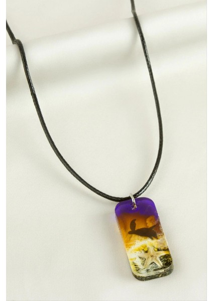 Ieg Deniz Yıldızı Dikdörtgen Epoksi Kolye fiyatları