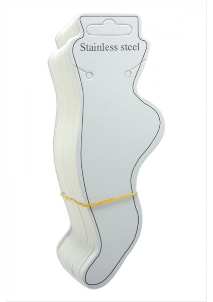 Çelik Yazılı Kalın Halhal Kartı 100 Adet