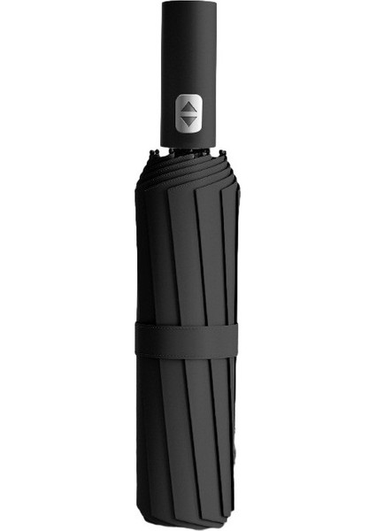 12 Telli Rüzgara Dayanıklı Güçlendirilmiş Fiber Iskeletli Uv Korumalı Su Itici Kaplamalı Tam Otomatik Tek Tuşla Açılan Katlanabilir Şemsiye – Dayanıklı Yapı ve Bez Taşıma Kılıflı Kompakt Model