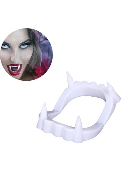 Bfs Beyaz Renk Çift Damak Takma Vampir Dişi fırsatları
