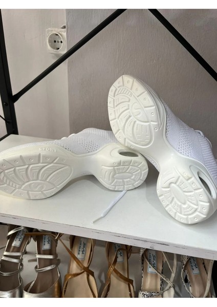 Beyaz Dans Pratik Ayakkabısı Nefes Alan Doku - Tüm Danslar Için Uyumludur. modelleri