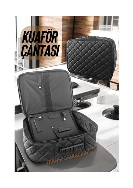 Hsnet Kuaför Çantası Kapitone Deri Berber Çantası - BI001V-4XQYF3