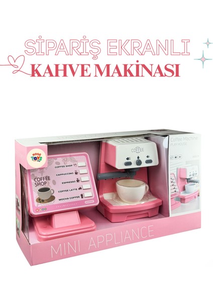 Oyuncak Sipariş Ekranlı Kahve Makinası Ses ve Işık Efektli fiyatları