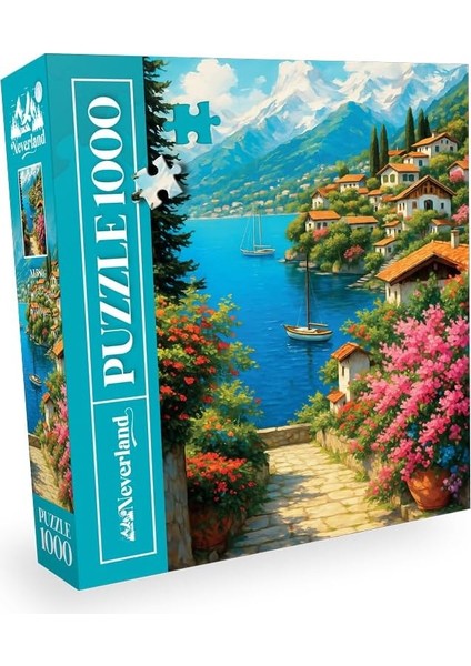 1000 Parça - Mountaın Lake Vıllage (Dağ Gölü Kasabası)
