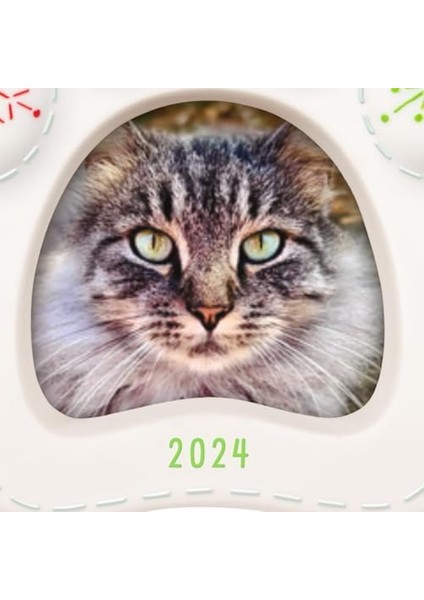 Keepsake Süsleme 2024, Pretty 2024 Fotoğraf Çerçevesi, Porselen, Evcil Hayvan Hediyeleri