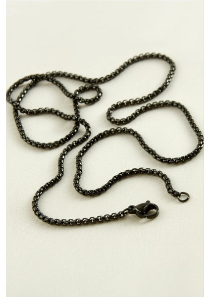 Ieg Kare Zincir Çelik Kolye 45 cm