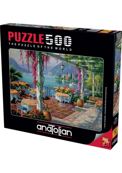 Puzzle - Mor Salkımlı Teras / 500 Parça, #3578