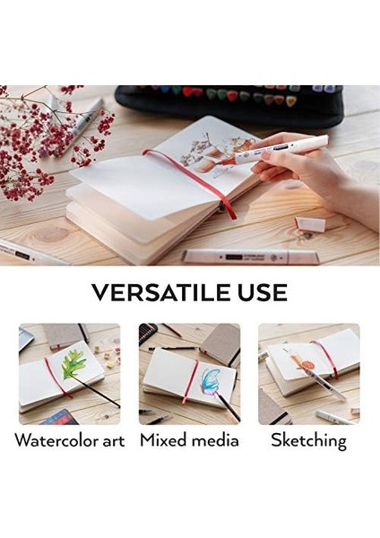 Arteza Eskiz Defteri, 3&apos;lü Paket, Her Biri 88 Sayfa, 13,5 x 12,5 Cm, Bej Kitabı, Ciltli Kapak 110LBS/230 Gsm Defter modelleri