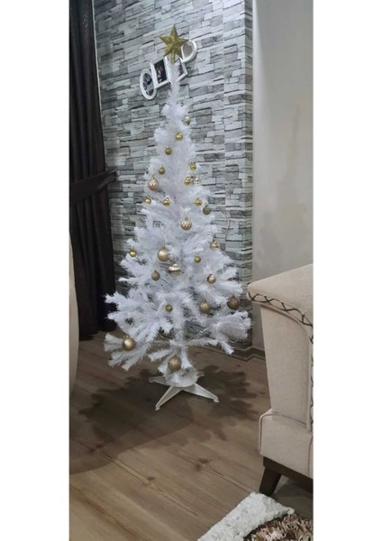 Beyaz 90 cm 76 Dal Çam Ağacı, Doğal ve Şık Yılbaşı Dekoru Seçeneği indirimleri