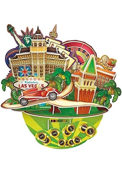 Cubicfun 3D 64 Parça Puzzle Las Vegas Şehir Kompozisyonu
