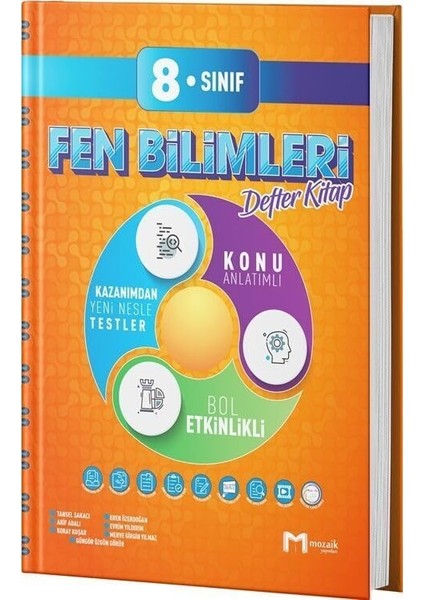 8. Sınıf Fen Bilimleri Intro Defter