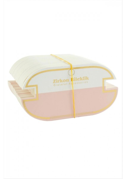 Oval Kalın Zirkon Bileklik Kartı 100 Adet