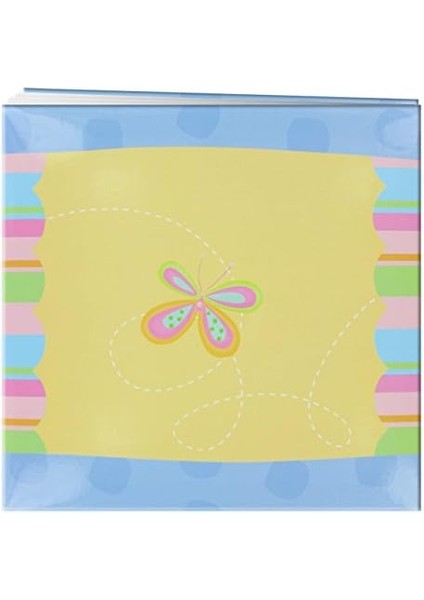 30 cm x 30 cm Postbound Aplike Kapak Hatıra Defteri, Kelebek