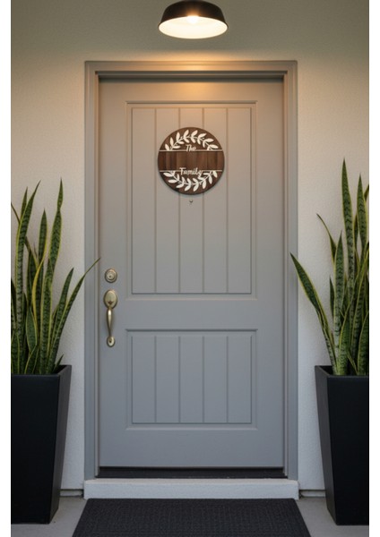 Kişiselleştirilebilir Ahşap Kapı Panosu Modern Yeni Ev Hediyesi Kapı Tabelası modelleri