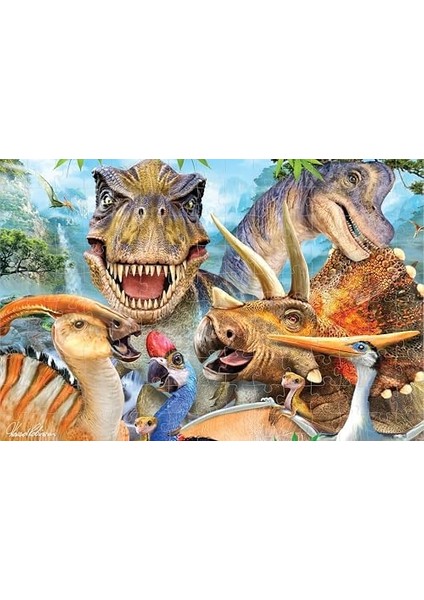 3D - Dinozor Selfie - 150 Parça Puzzle modelleri