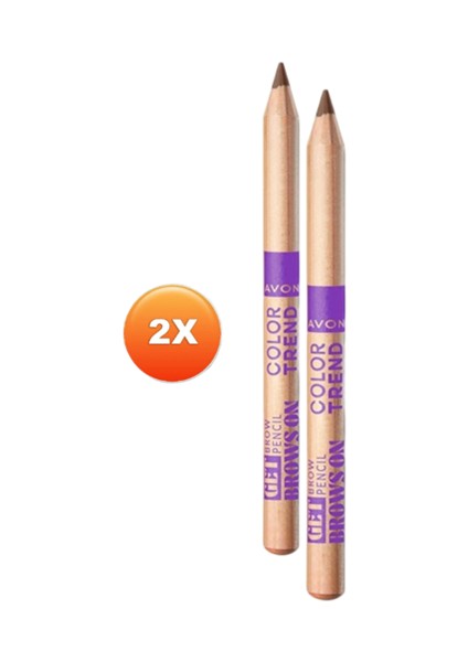 Color Trend Kaş Kalemi - Medium Brown (2 Adet)