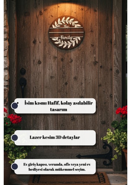 Kişiselleştirilebilir Ahşap Kapı Panosu Modern Yeni Ev Hediyesi Kapı Tabelası indirimleri