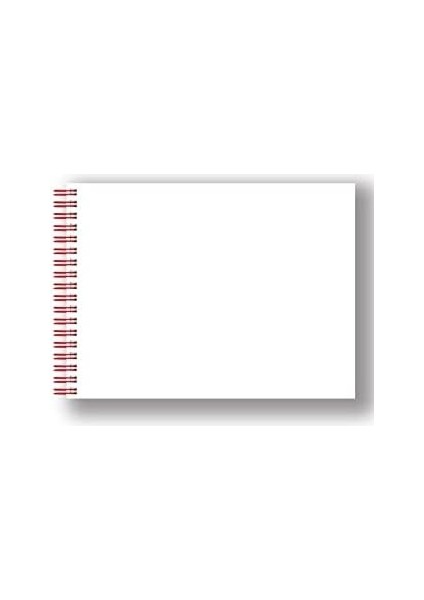 Çizim Eskiz Defteri Spiralli 120 Gr. Kırmızı