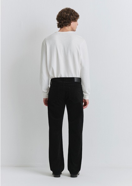 Lisbon Siyah Kadife Pantolon 0010039-30269