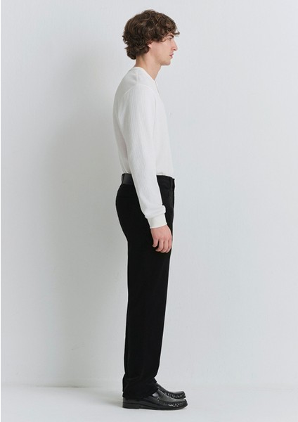 Lisbon Siyah Kadife Pantolon 0010039-30269