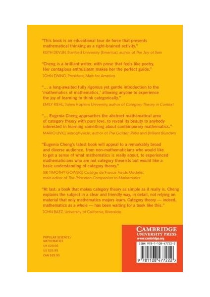 The Joy Of Abstraction: An Exploration Of Math, Category Theory, And Life fiyatları