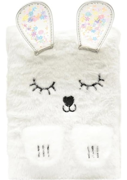 A5 Peluş Kapaklı Defter 80 Yp Tavşan Figürlü