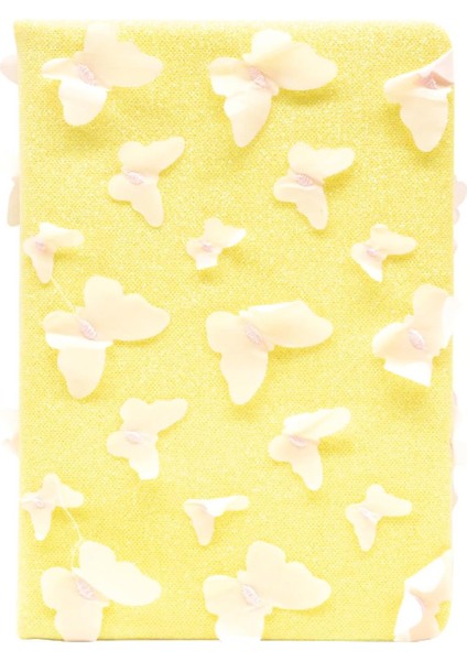 A5 Simli Kelebek Desenli Defter 80 Yp