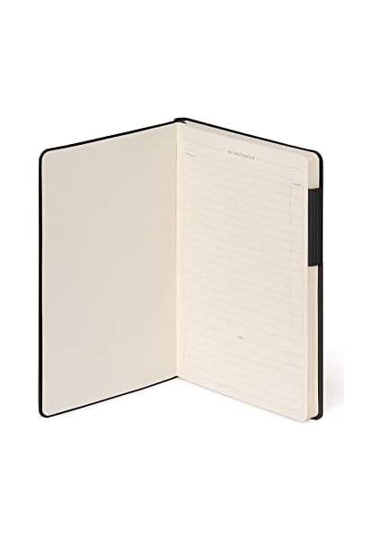 - Beyaz Sayfalı Not Defteri, Fsc® Sertifikalı Kağıt, Fildişi Kağıdı, 90 G/m², 192 Sayfa, Yumuşak Kapak, Lastik Bantlı Kilit, 13 x 21 Cm, Renk Siyah