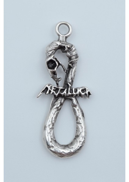 Metallica Gümüş Kaplama Kolye Ucu