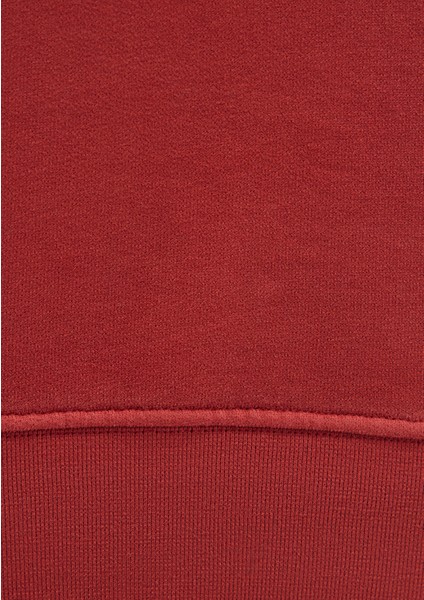 Bisiklet Yaka Kırmızı Sweatshirt 0S10482-70457