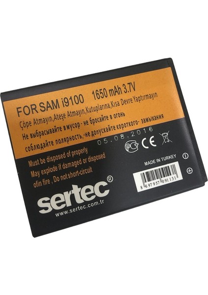Samsung Galaxy S2 I9100 Uyumlu Batarya