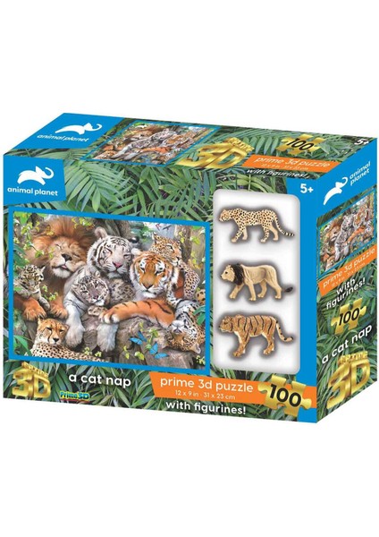 Vahşi Kediler Figür Set ve 100 Parça Puzzle (2 Adet) fiyatları