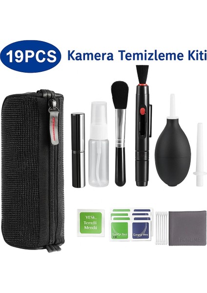 Profesyonel Optik Temizlik Seti – Kamera, Dürbün ve Teleskop Uyumlu Lens Temizleme Kiti modelleri